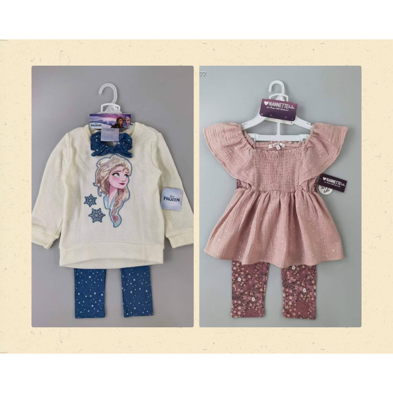 girl one set elsa jalan/ set baju jalan budak perempuan