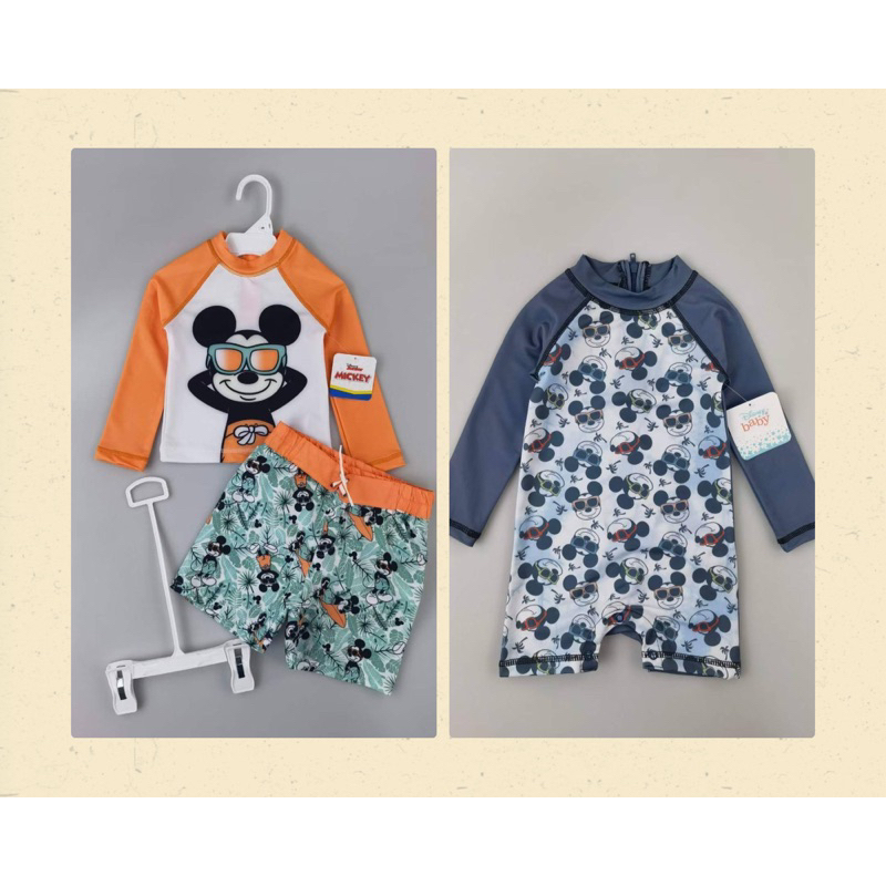 [ori] disney swimming suit boy with tag / baju renang budak lelaki