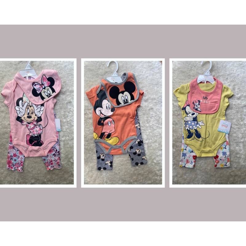 set 3in1 disney baby boy and girl/ set 3 dalam 1 bayi lelaki dan perempuan