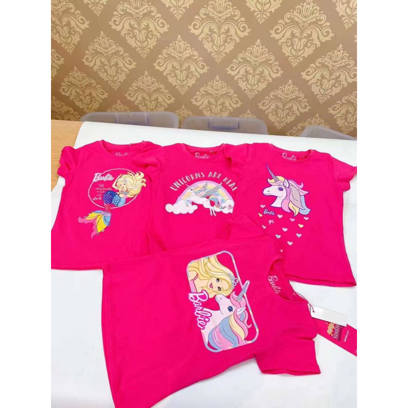 [ori] Barbie tee / baju tshirt barbie kids 1y- 6y