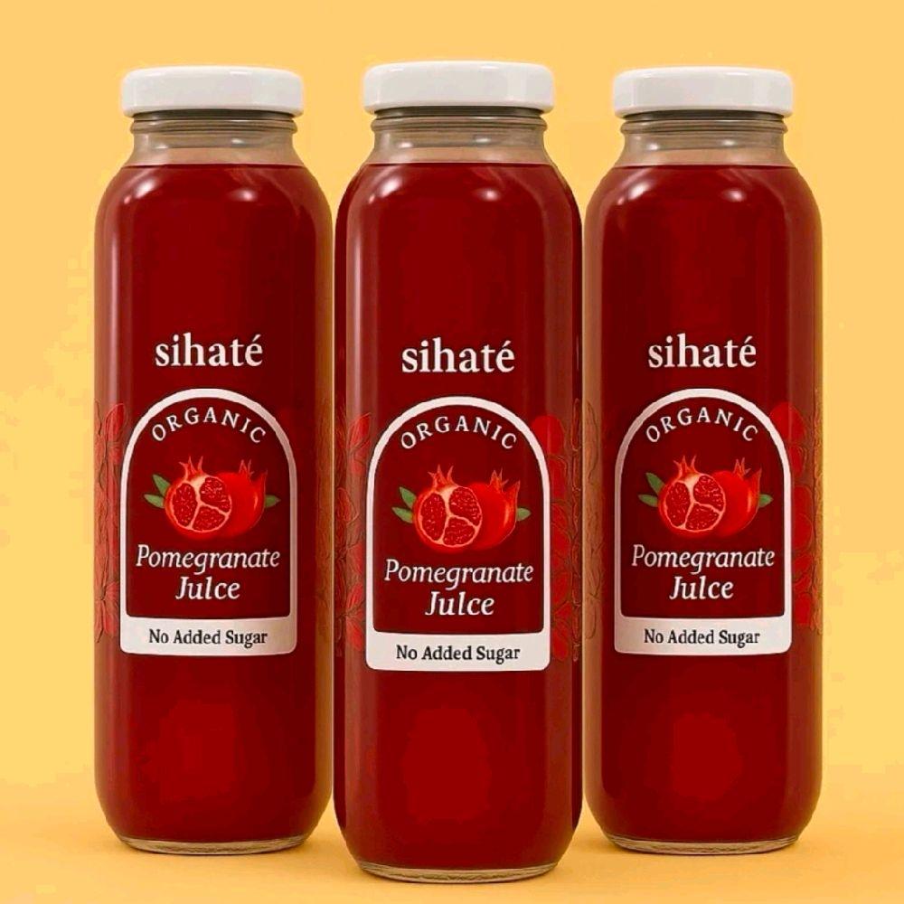 Sihaté Combo 3 Botol Jus Delima Organik Tanpa Gula Tambahan