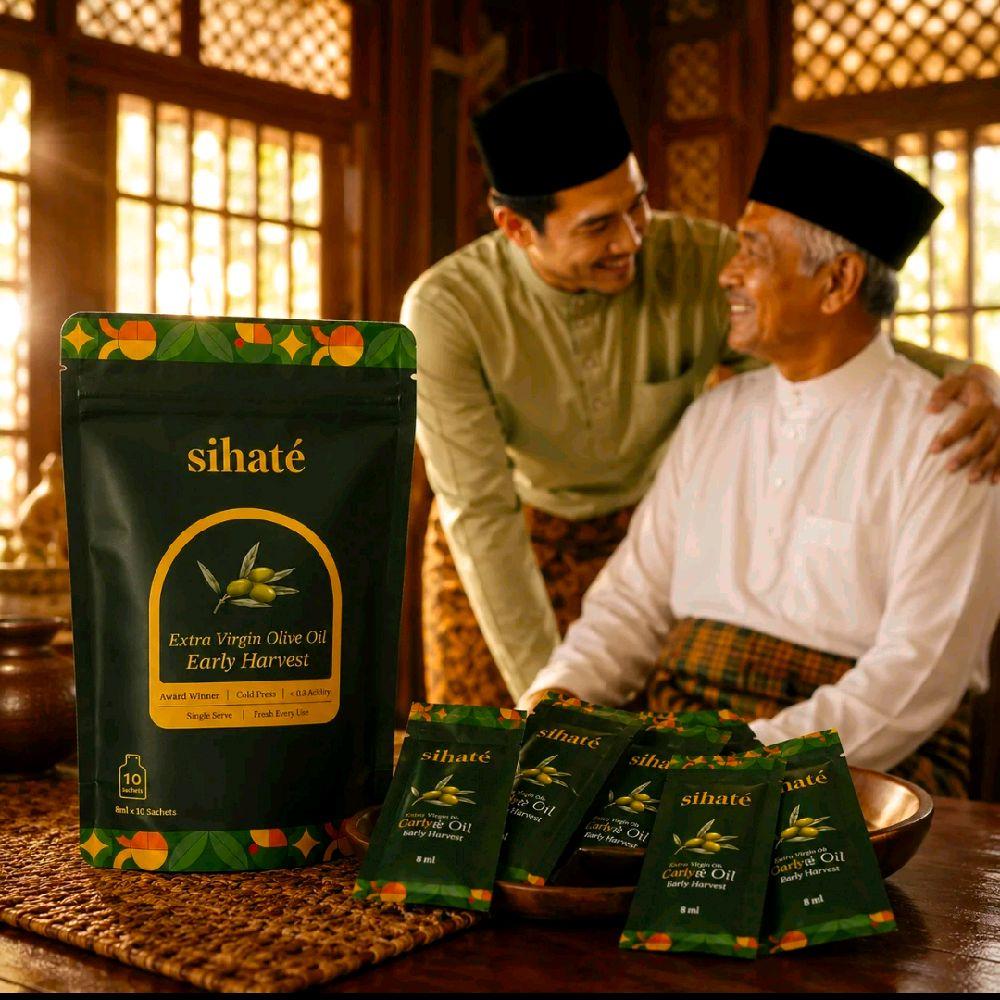 Minyak Zaitun Sihate Dalam Sachet. New Edition. 2x Ujian Makmal. 10 Sachet x 8ml.